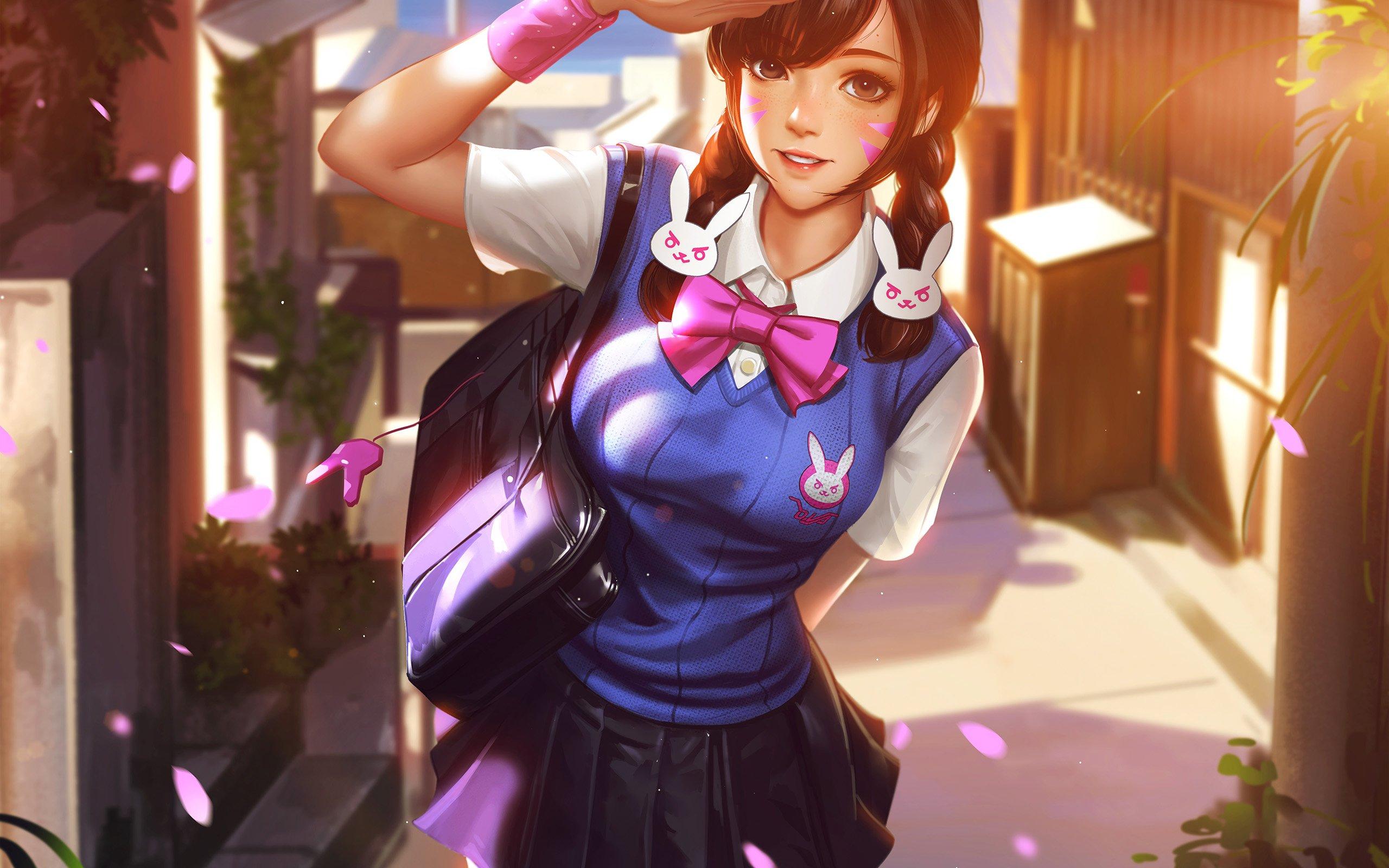 Anime gaming girl wallpaper hd