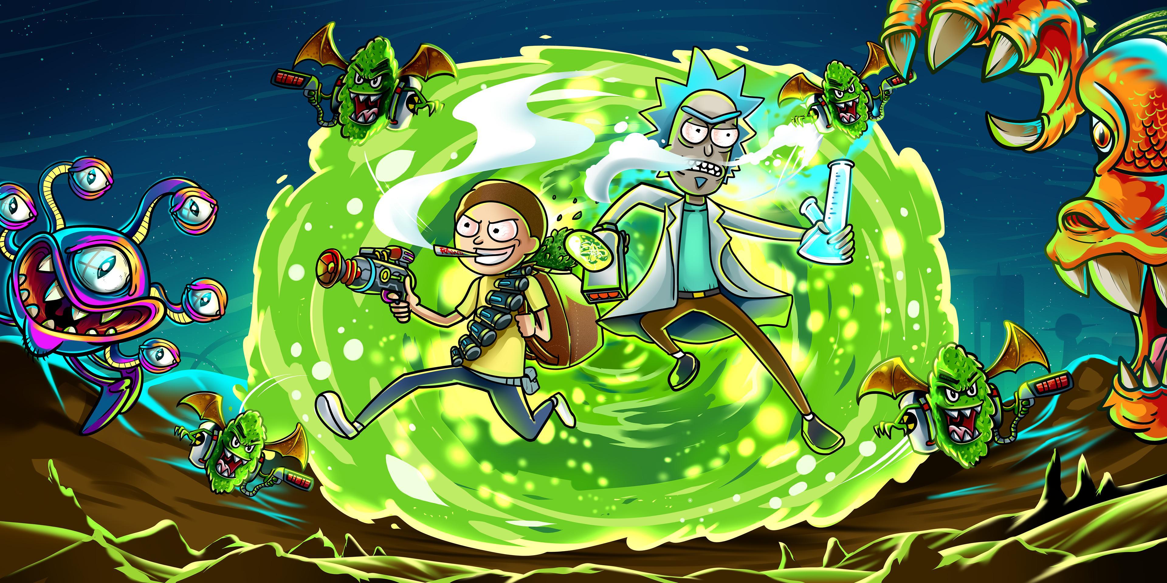 Rick and Morty Breaking Bad 4K Wallpaper 72199