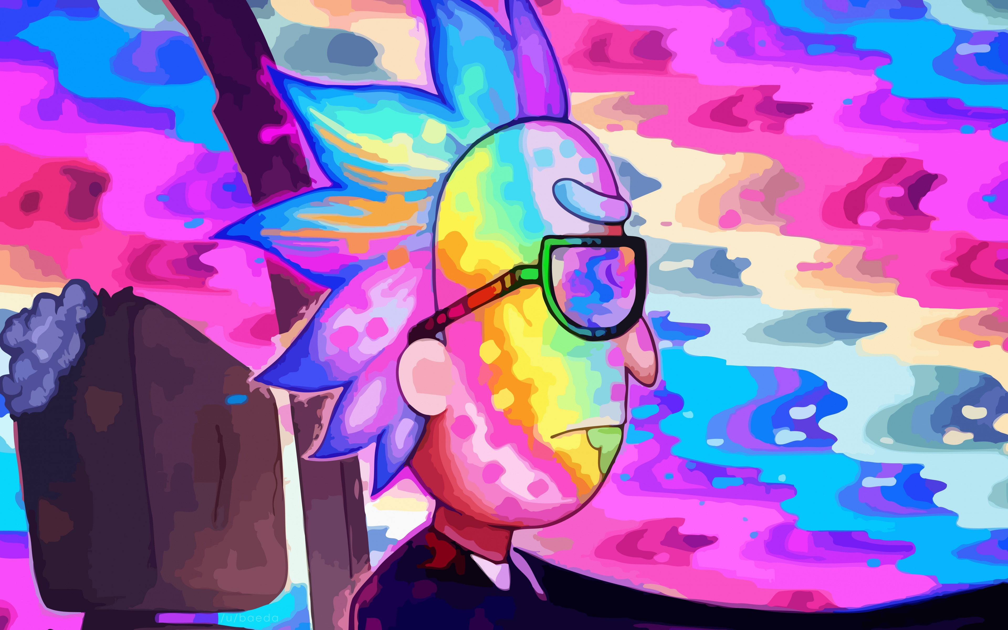 Rick And Morty, Rick, Drive, Colorful, Wallpaper And Morty