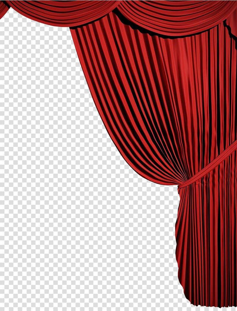 Red theater curtain, Curtain, Red curtains transparent