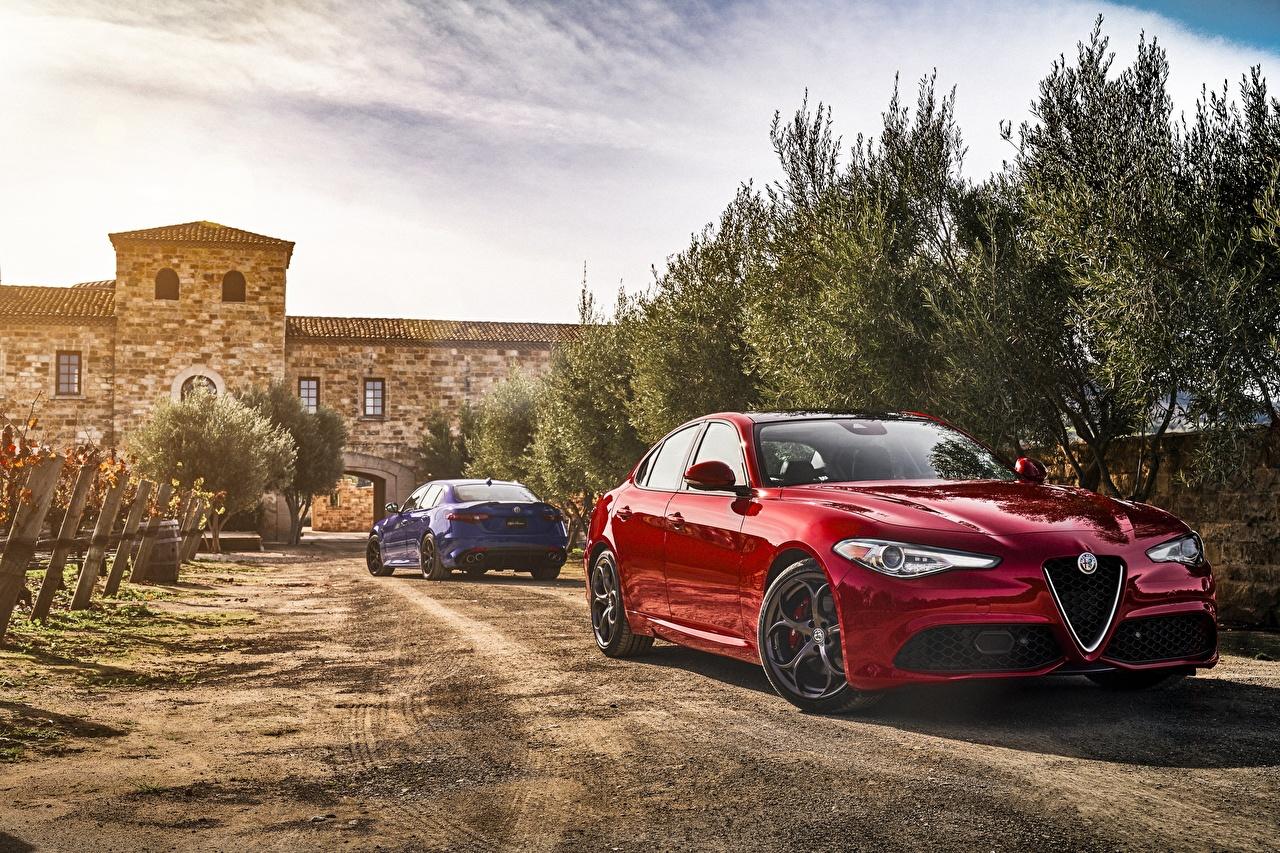 Photo Alfa Romeo Giulia Red automobile