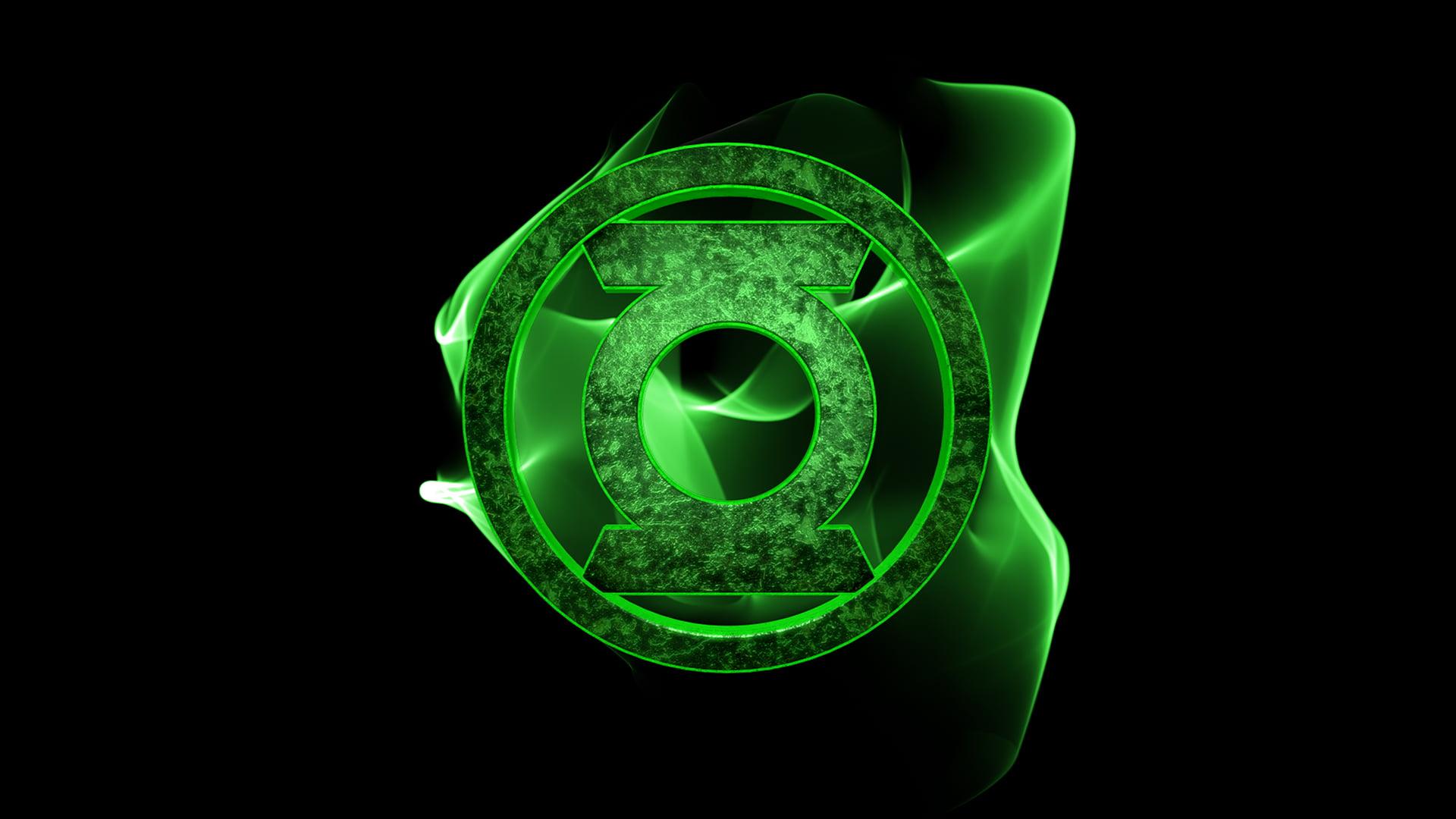 Green Lantern logo, DC Comics, Green Lantern, green HD wallpaper