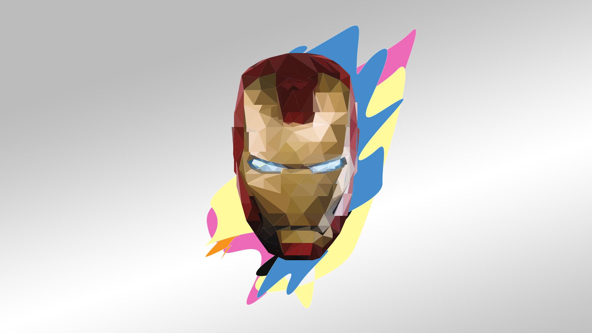 A low poly Iron Man background I've made