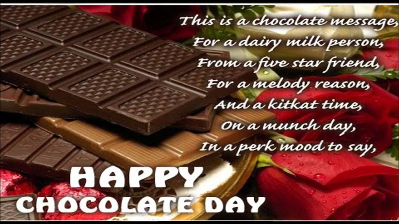 Happy Chocolate Day Wallpaper With Quotes Yokwallpaper