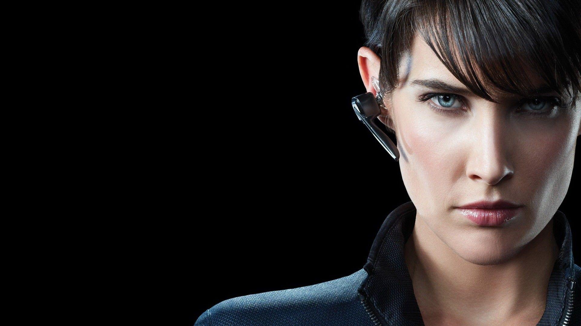 Cobie Smulders Maria Hill black background Avengers / 1920x1080 Wallpaper. Cobie smulders, Movie black, Avengers movies