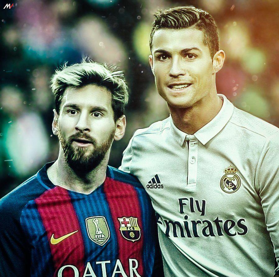 Messi and Ronaldo Football iPhone Wallpaper