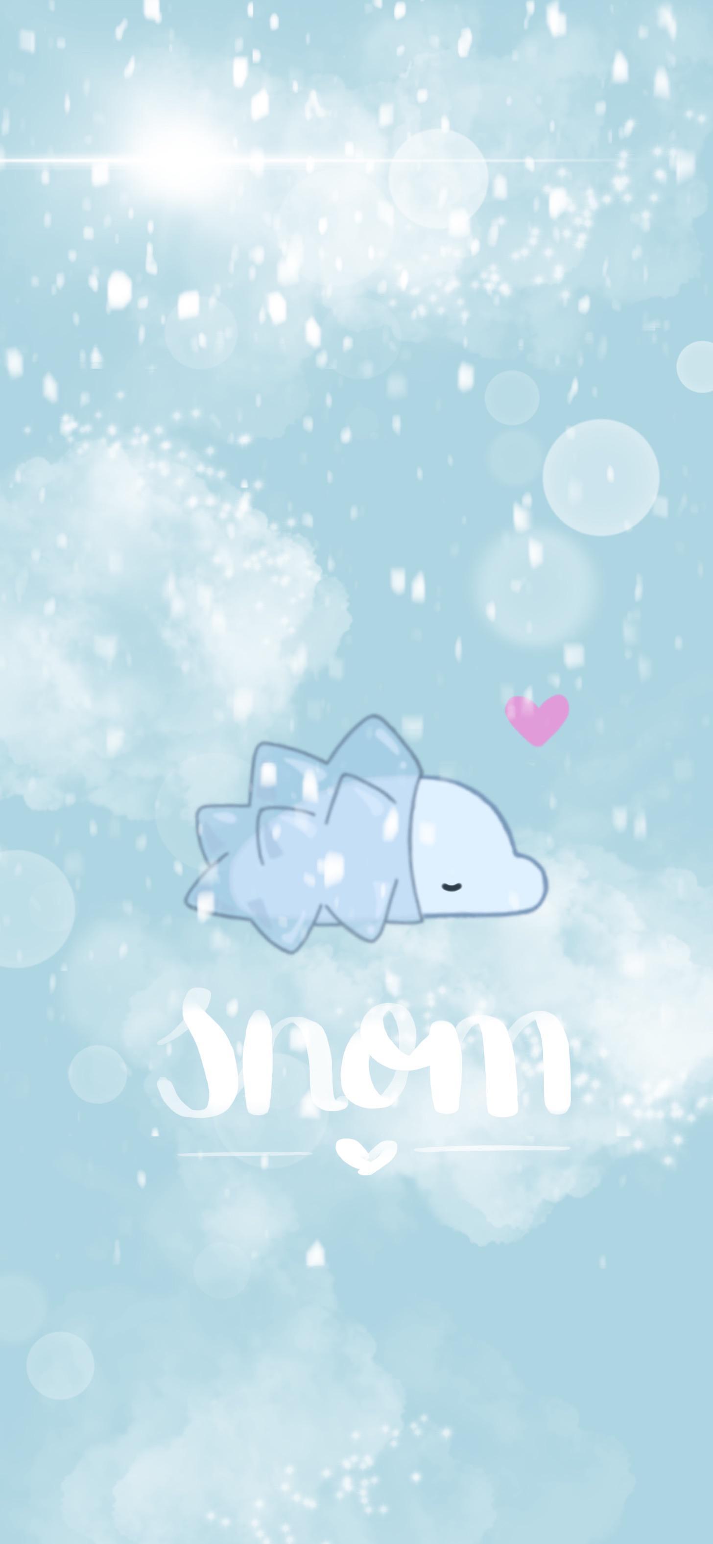 A snowy snom for my phone background this winter or forever