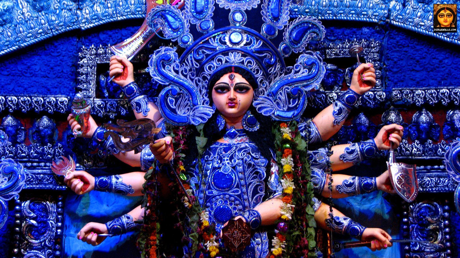 HD Wallpaper of Durga Puja Pratima for desktop or mobile