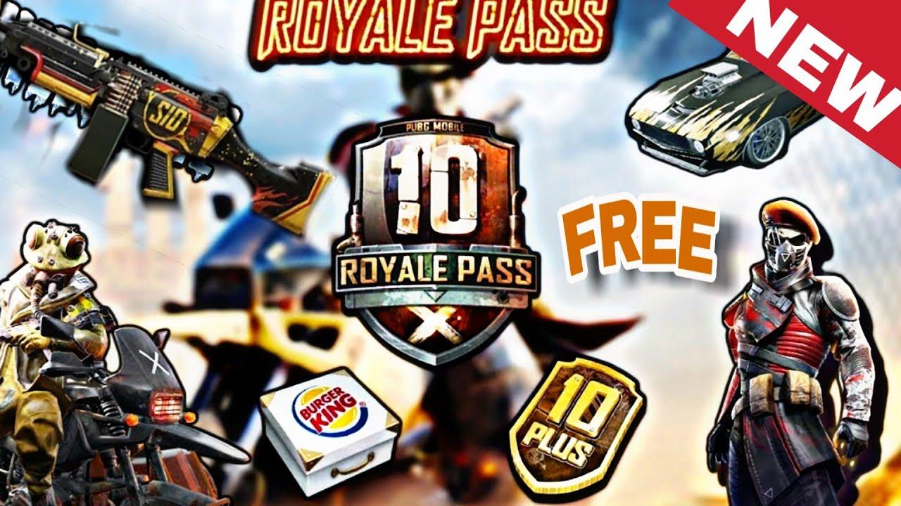 PUBG MOBILE SEASON 10 ROYAL PASS REWARDS LEAKES