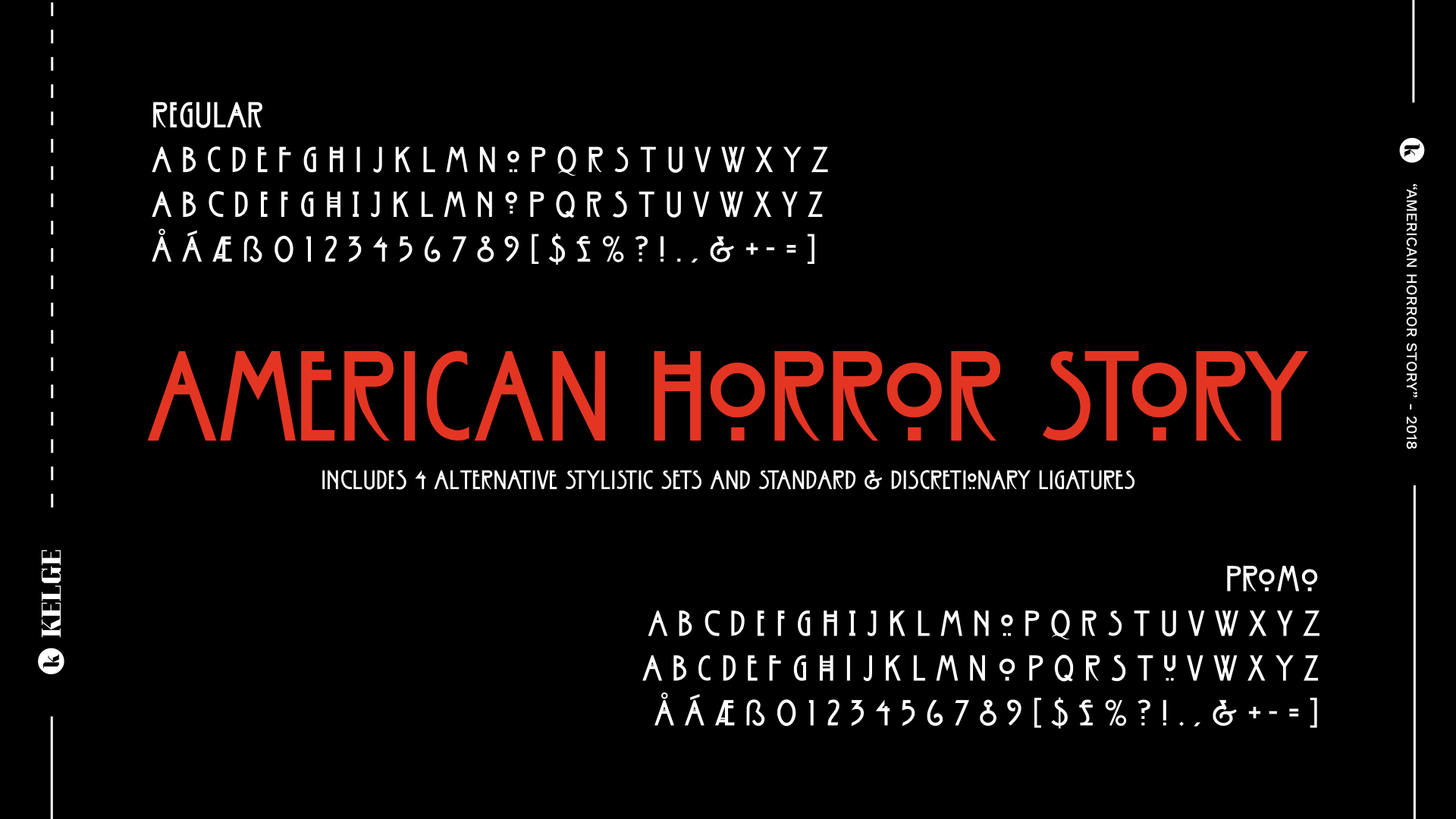 American Horror Story Font Family (2 styles)