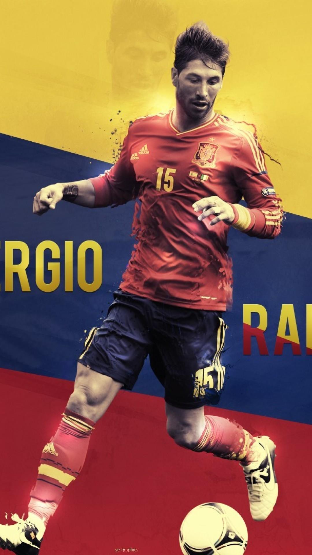 Sergio Ramos iPhone 8 Plus Wallpaper Download