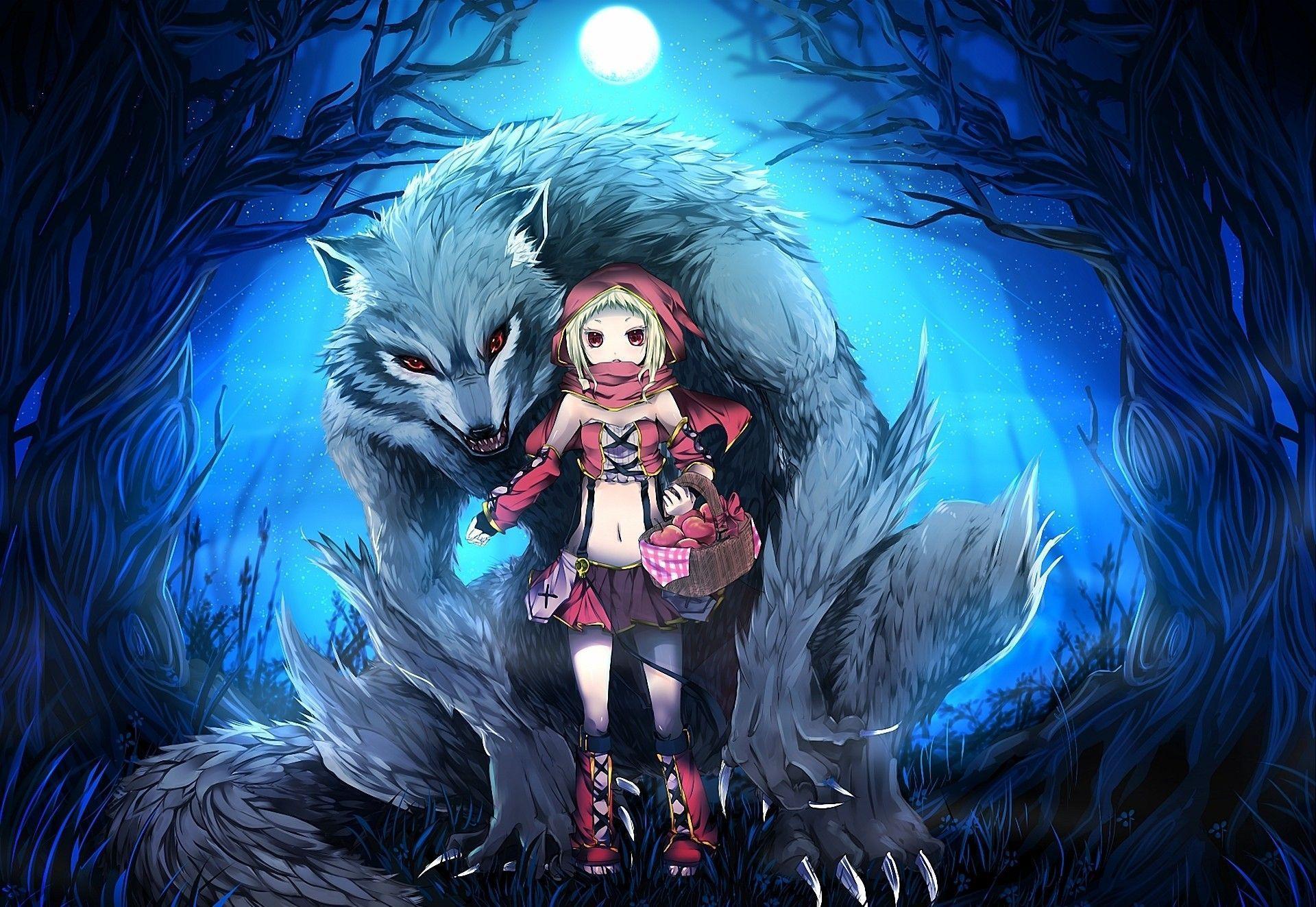 Download Skirts Wolf Wallpaper Wolf And Girl