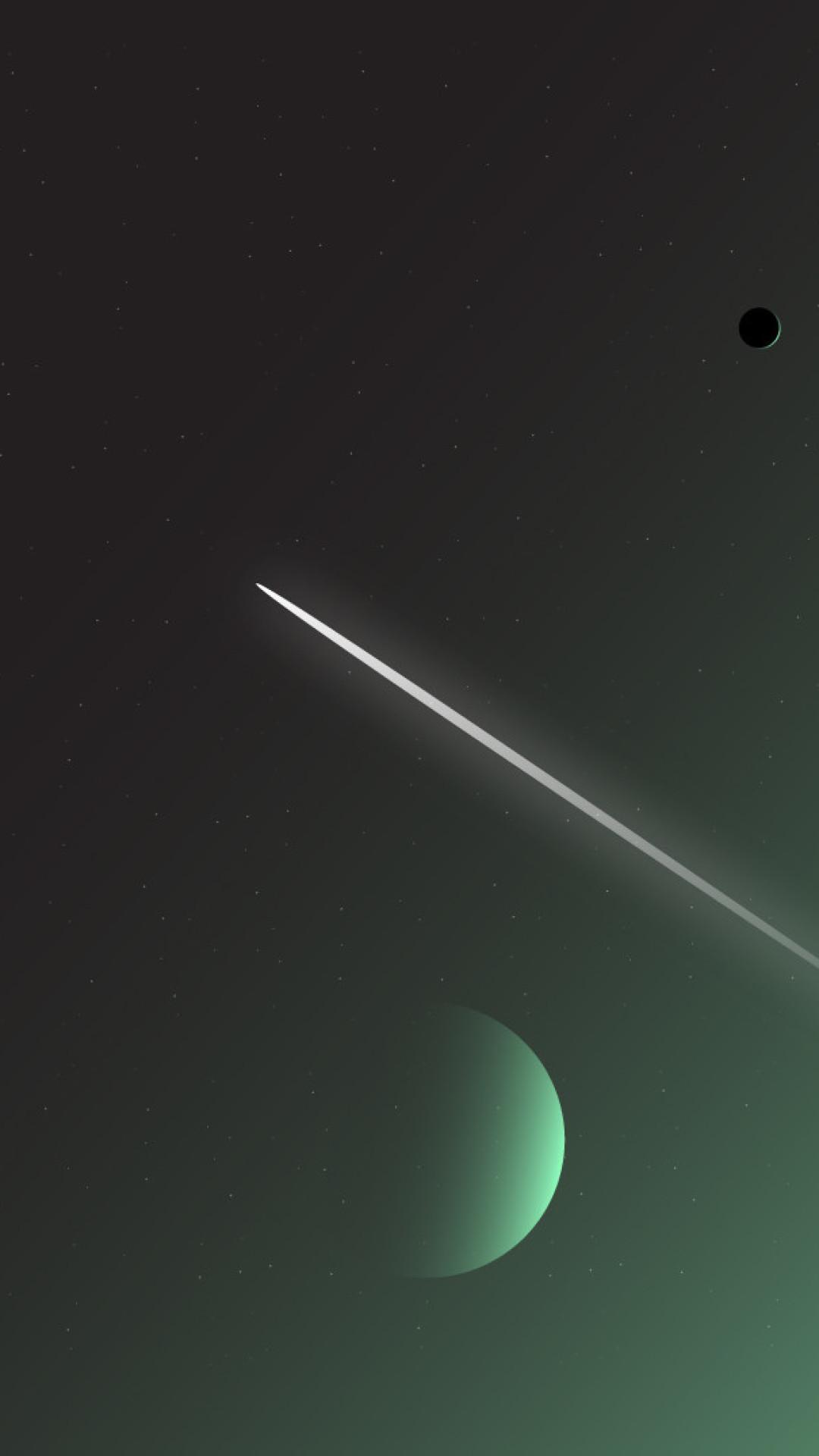 Space Art Minimalist Mobile Wallpapers