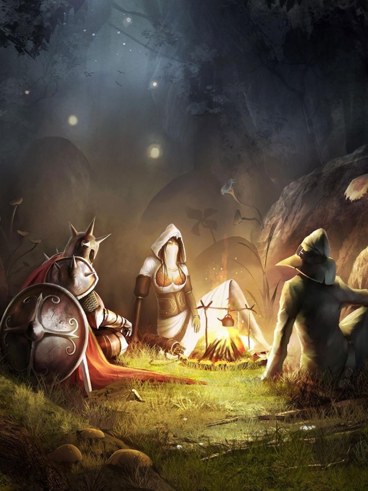 Trine Puzzle Video Game Mobile Wallpaper