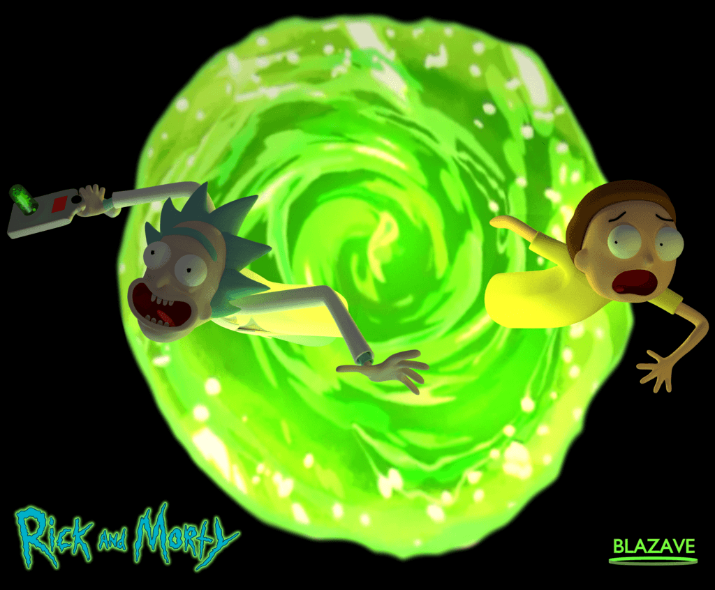 Rick & Morty 3D Portal Wallpapers 🌀