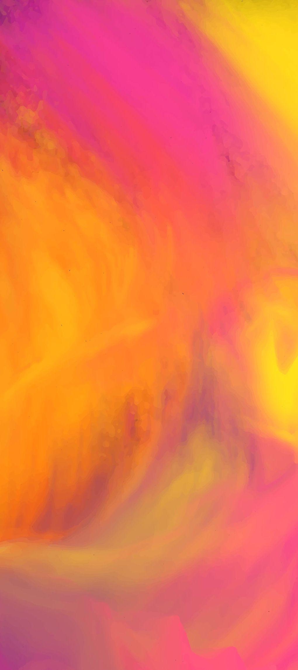 iPhone Wallpaper. Orange, Yellow, Red, Acrylic paint, Pink