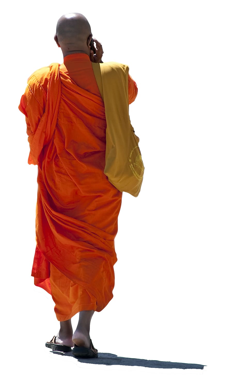 HD wallpaper: man in monk outfit standing close up photo, buddhist