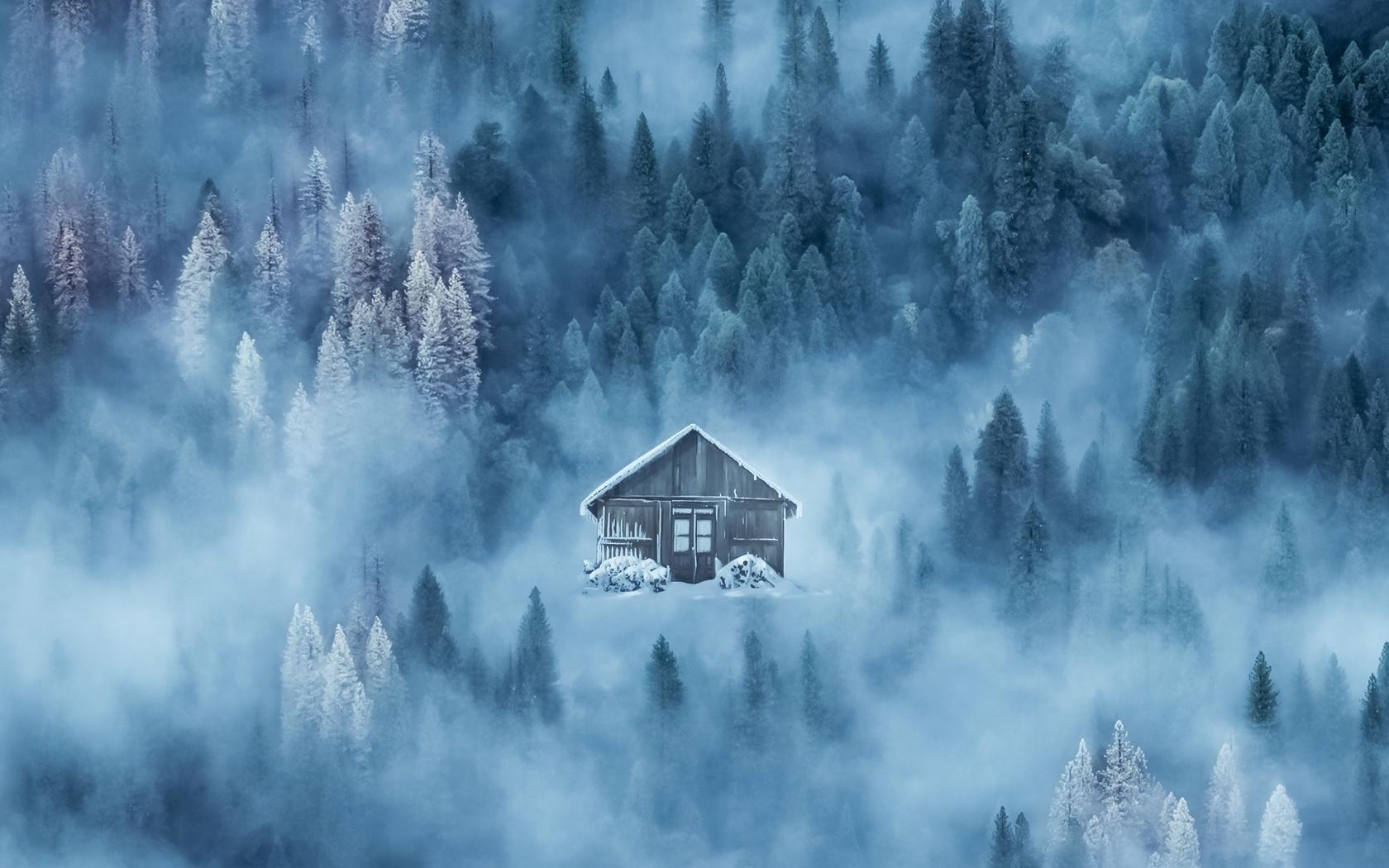 Winter Forest House Wallpapers - Wallpaper Cave