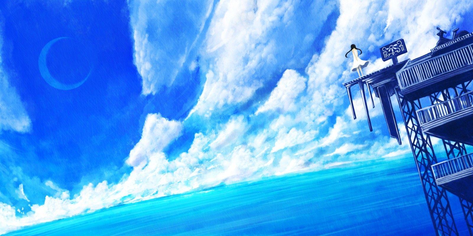 Anime Blue Wallpaper Free Anime Blue Background