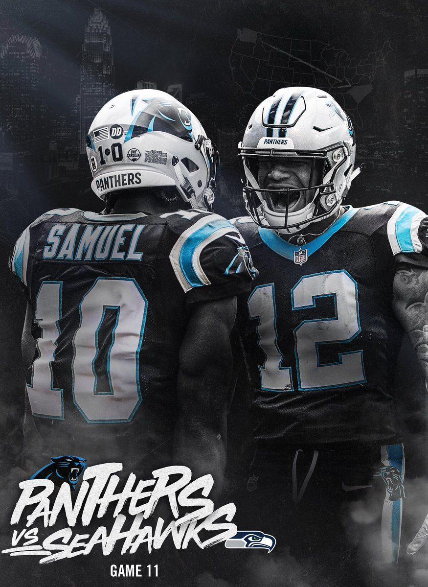 Curtis Samuel and Dj Moore. Panthers football, Carolina panthers, Panther nation