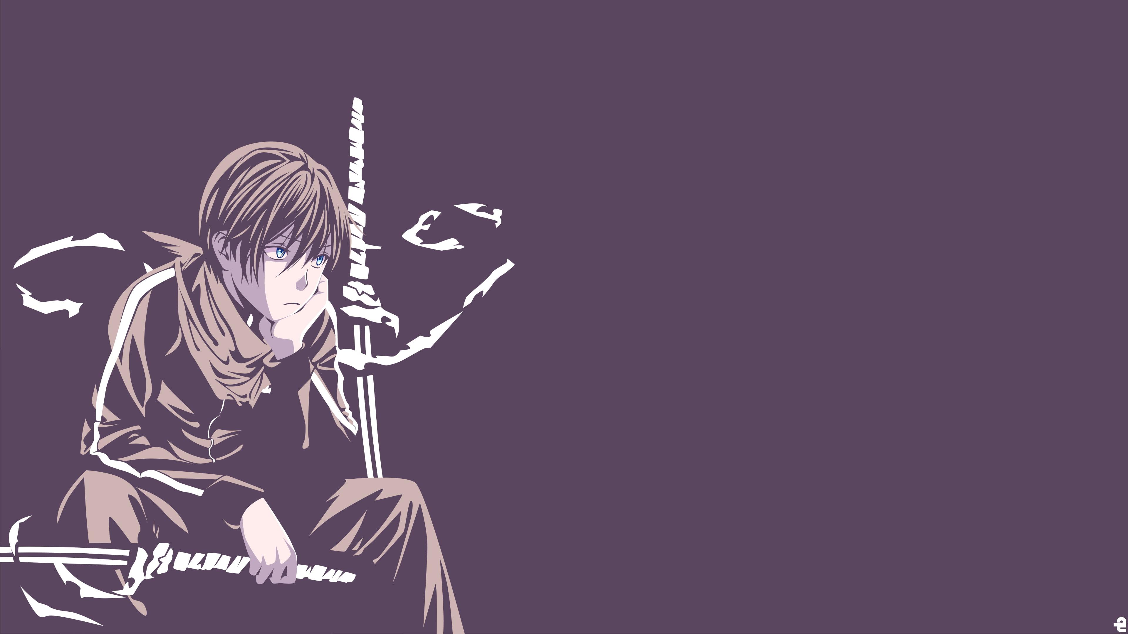 Anime character holding sword, Noragami, Yato (Noragami), anime