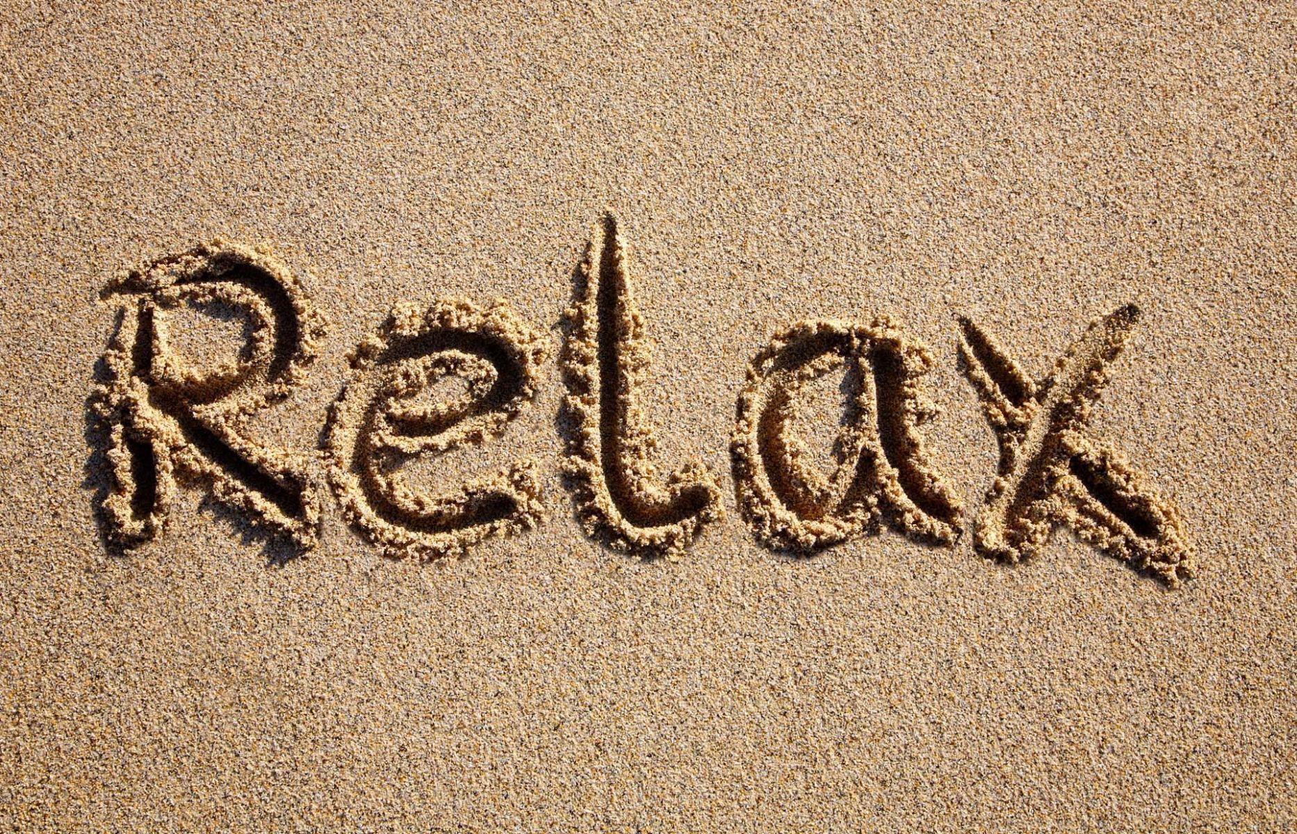 Relax Take It Easy. HD Motivation Wallpaper for Mobile and Desktop