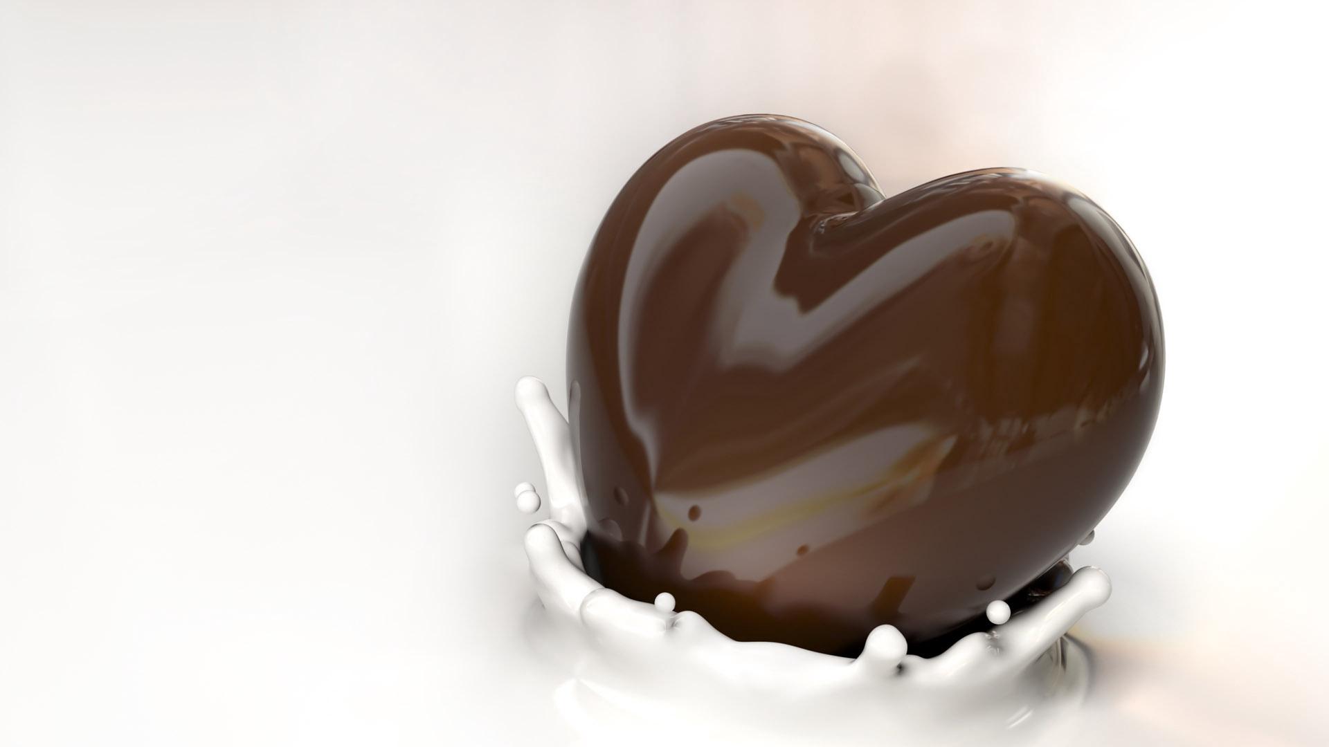 Heart Chocolate Milk HD Free Download Wallpaper HD