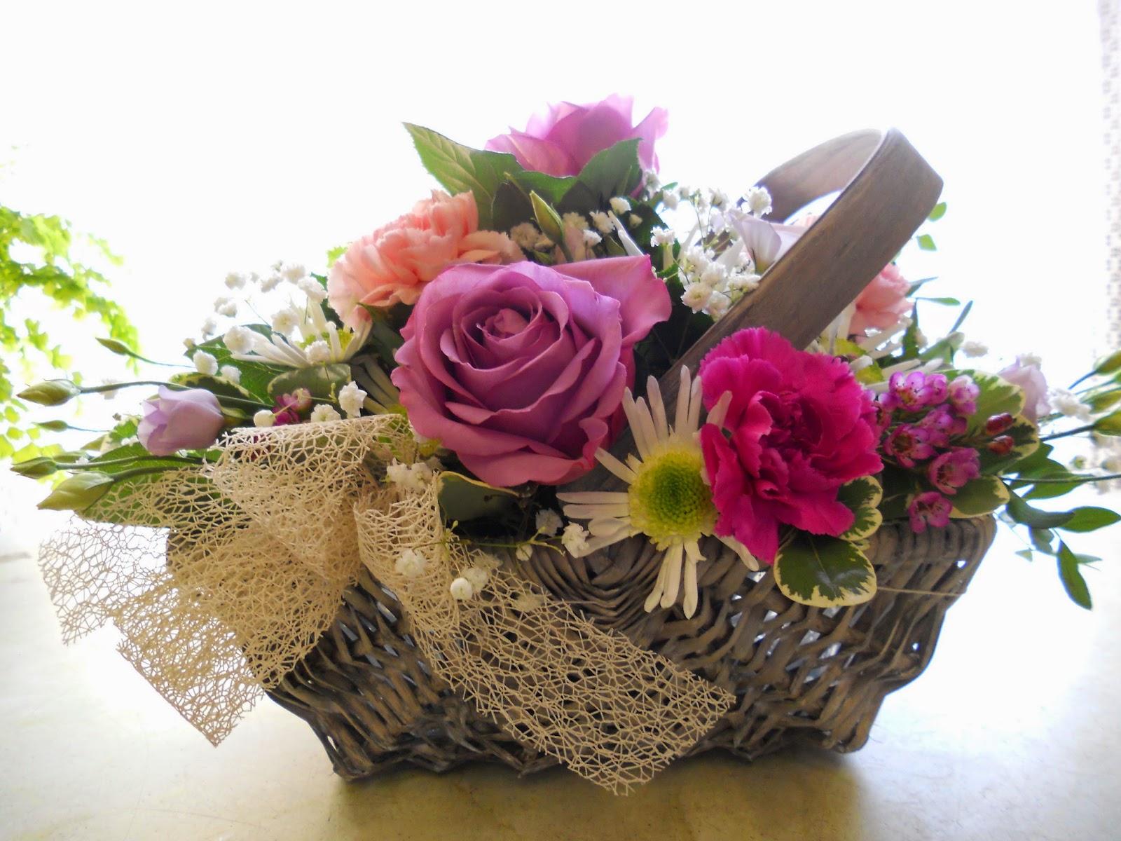 Beautiful Flower Wallpaper For You: Flowers Basket Wallpaper