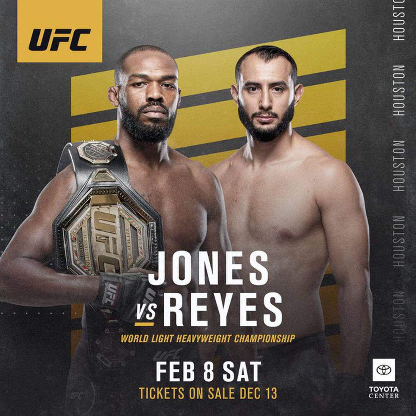 Latest UFC 247 fight card, rumors, and updates for 'Jones vs Reyes