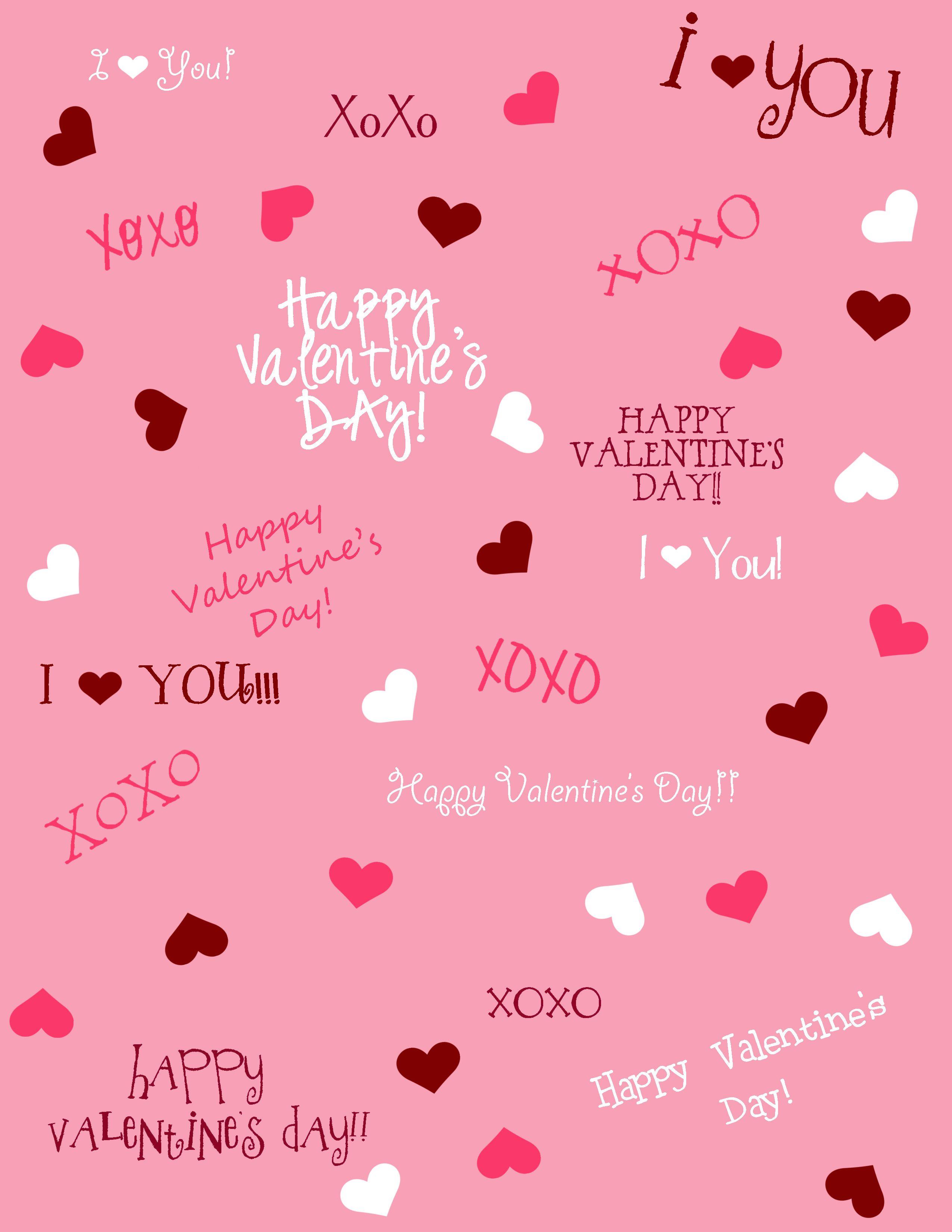 Free Valentine Scrapbook Paper DAY PAPER