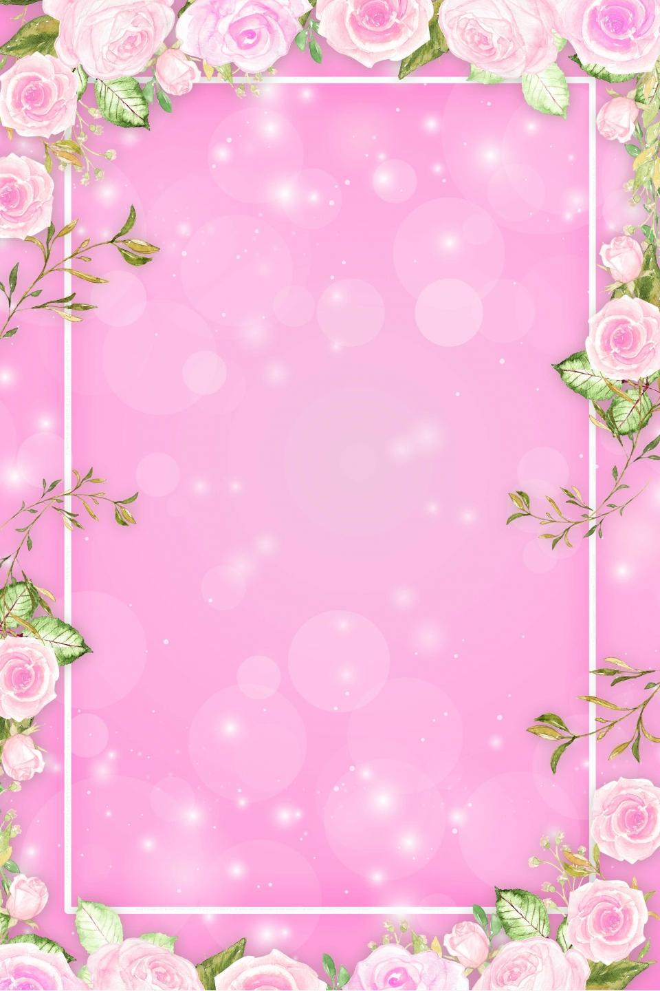 Simple Valentine S Day Rose Mobile Phone H5 Background, Simple