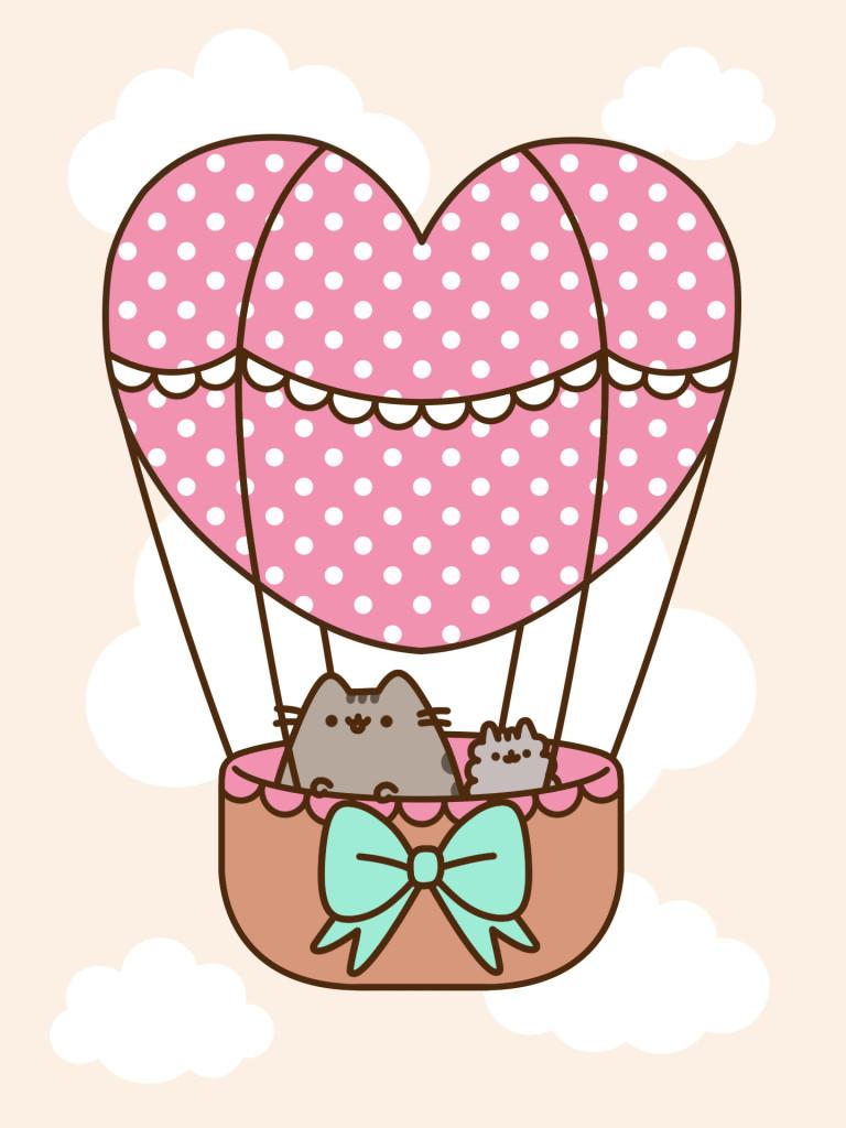 Pusheen Valentines Wallpaper Android Big1 768x1024 #ClairesBlog