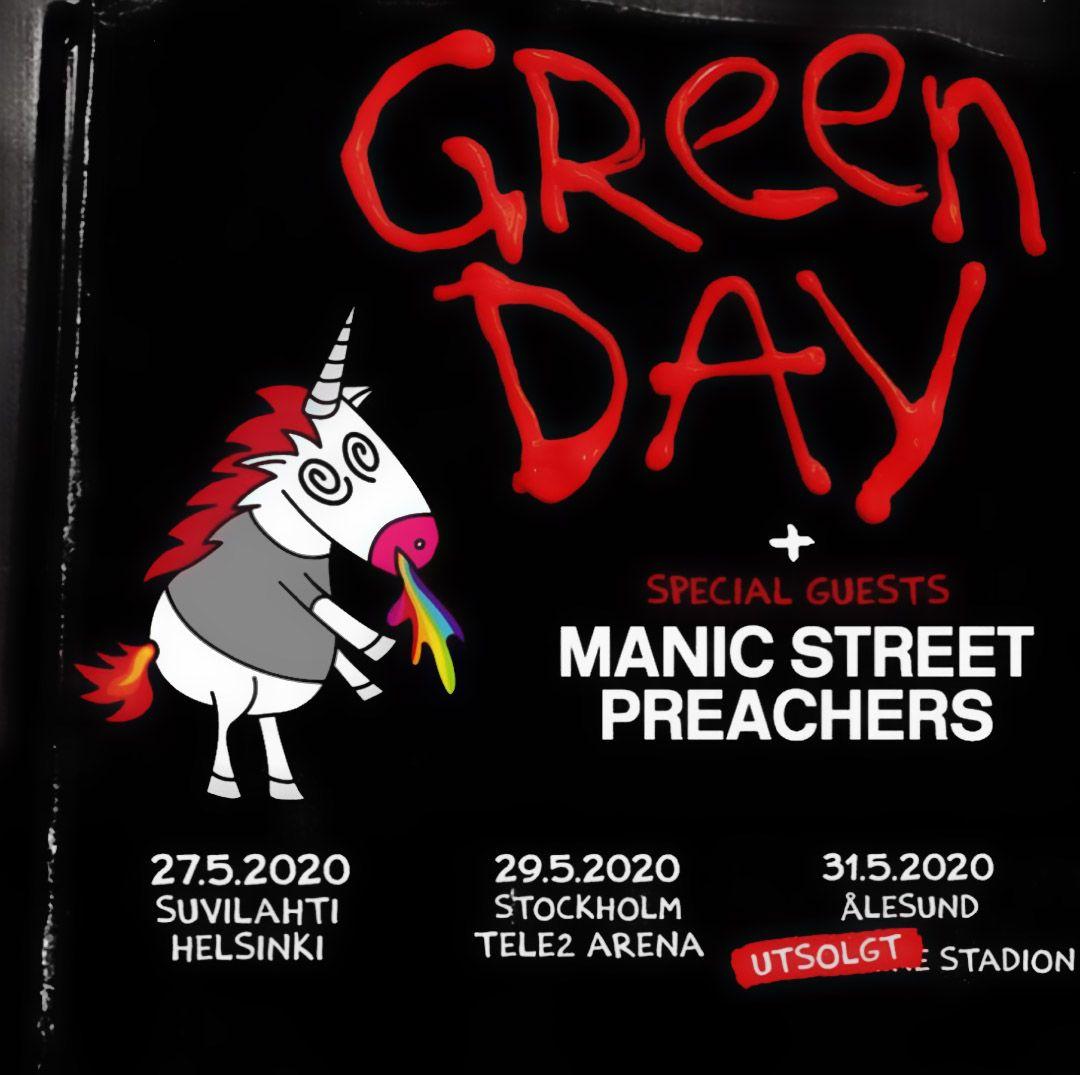 Manic Street Preachers to support Green Day at Scandinavian dates
