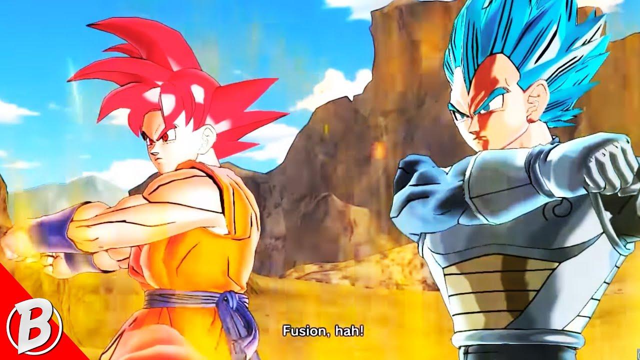 Super Saiyan God Goku + Super Saiyan Blue Vegeta Fusion