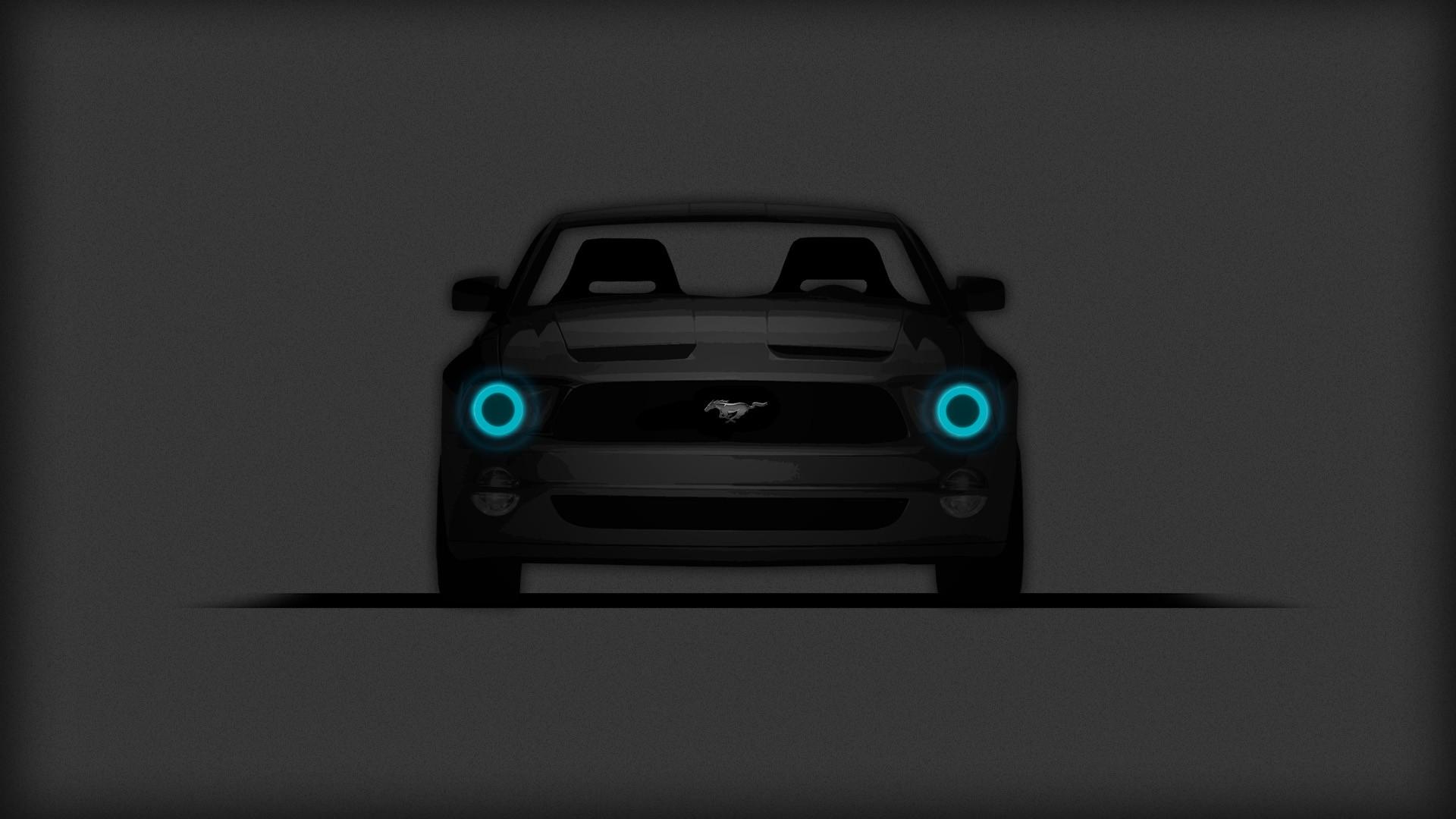 Ford Mustang, Ford Mustang GT, Car, Minimalism, Muscle Cars Wallpaper HD / Desktop and Mobile Background