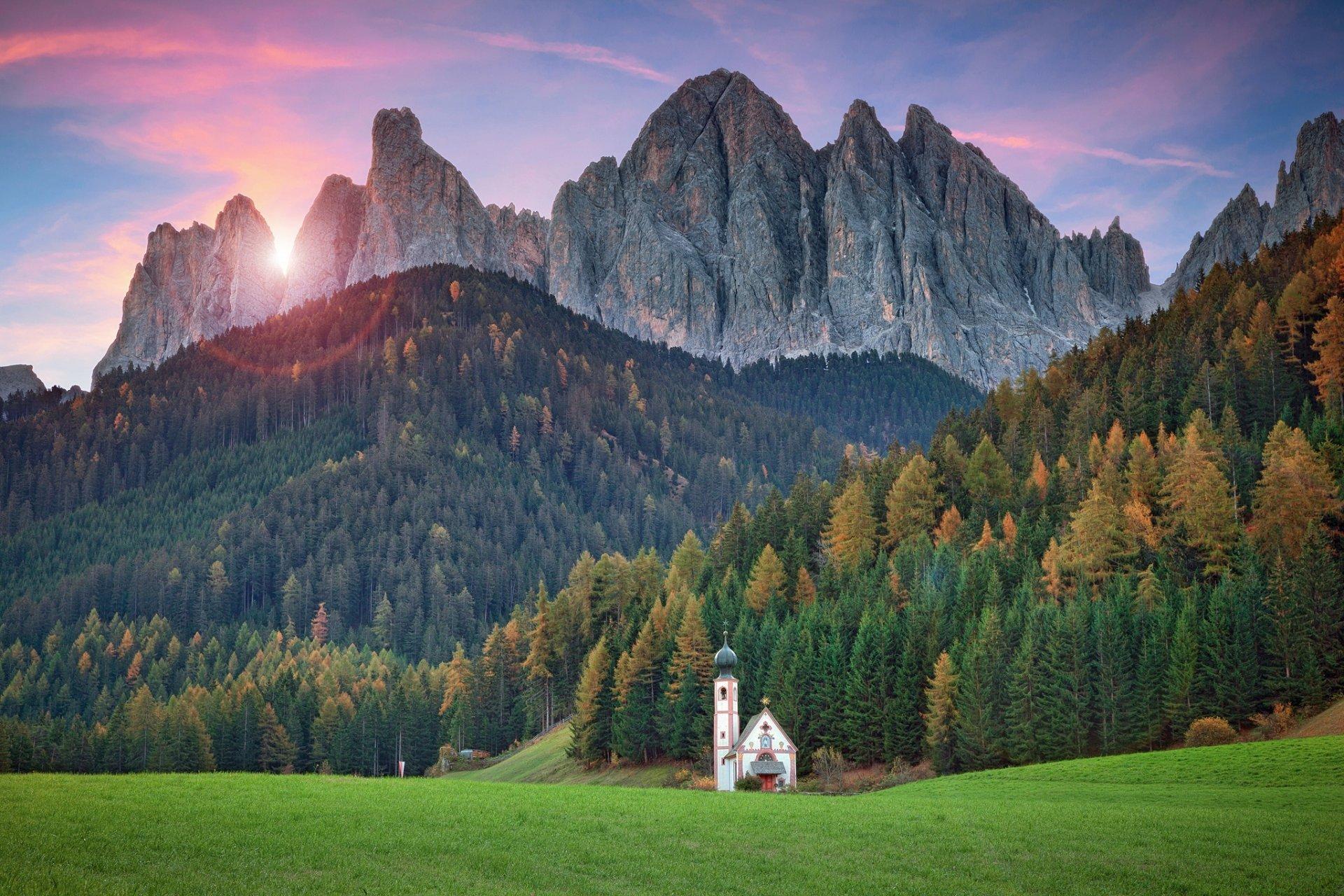 Val di Funes Dolomites Italy Wallpaper. HD Wallpaper. ID