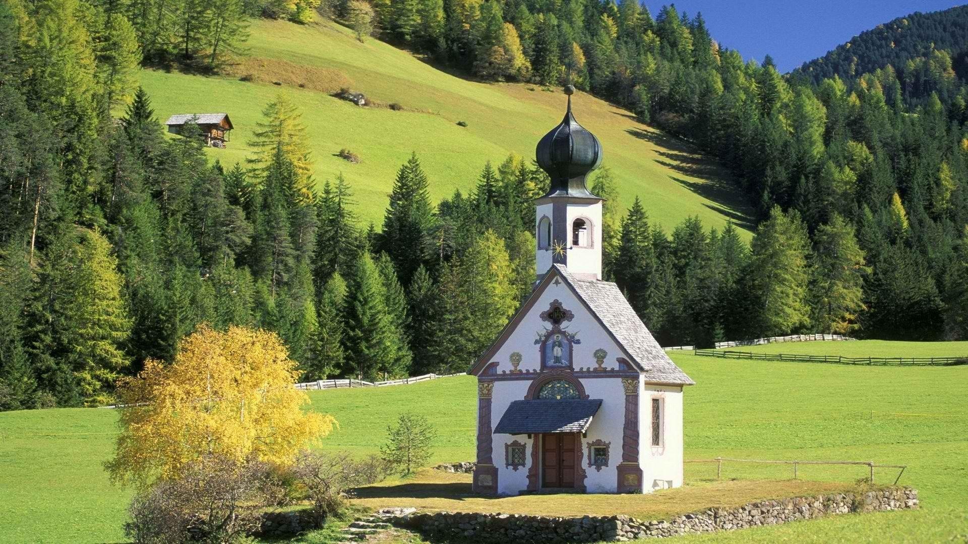 Churches Italy Sud Tirol Val Di Funes San Giovanni In Ranui