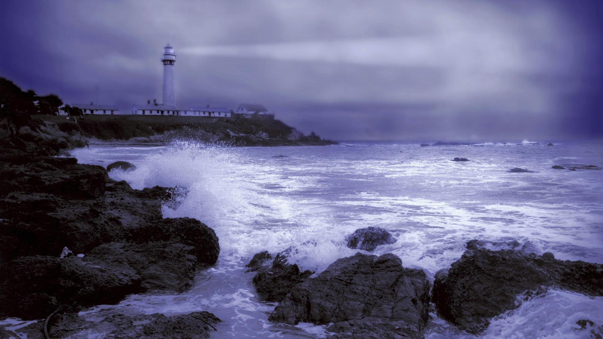 Lighthouse Stormy Sea Wallpapers Wallpaper Cave