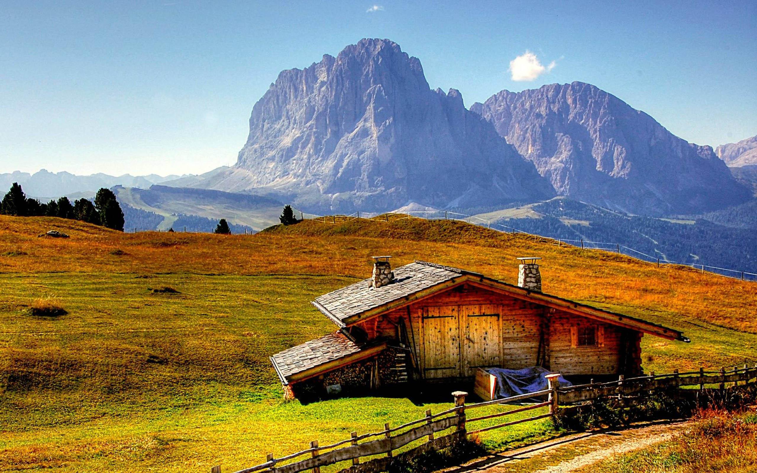 South Tyrol Italy Sassolon Or Langkofél The Highest Mountain Of