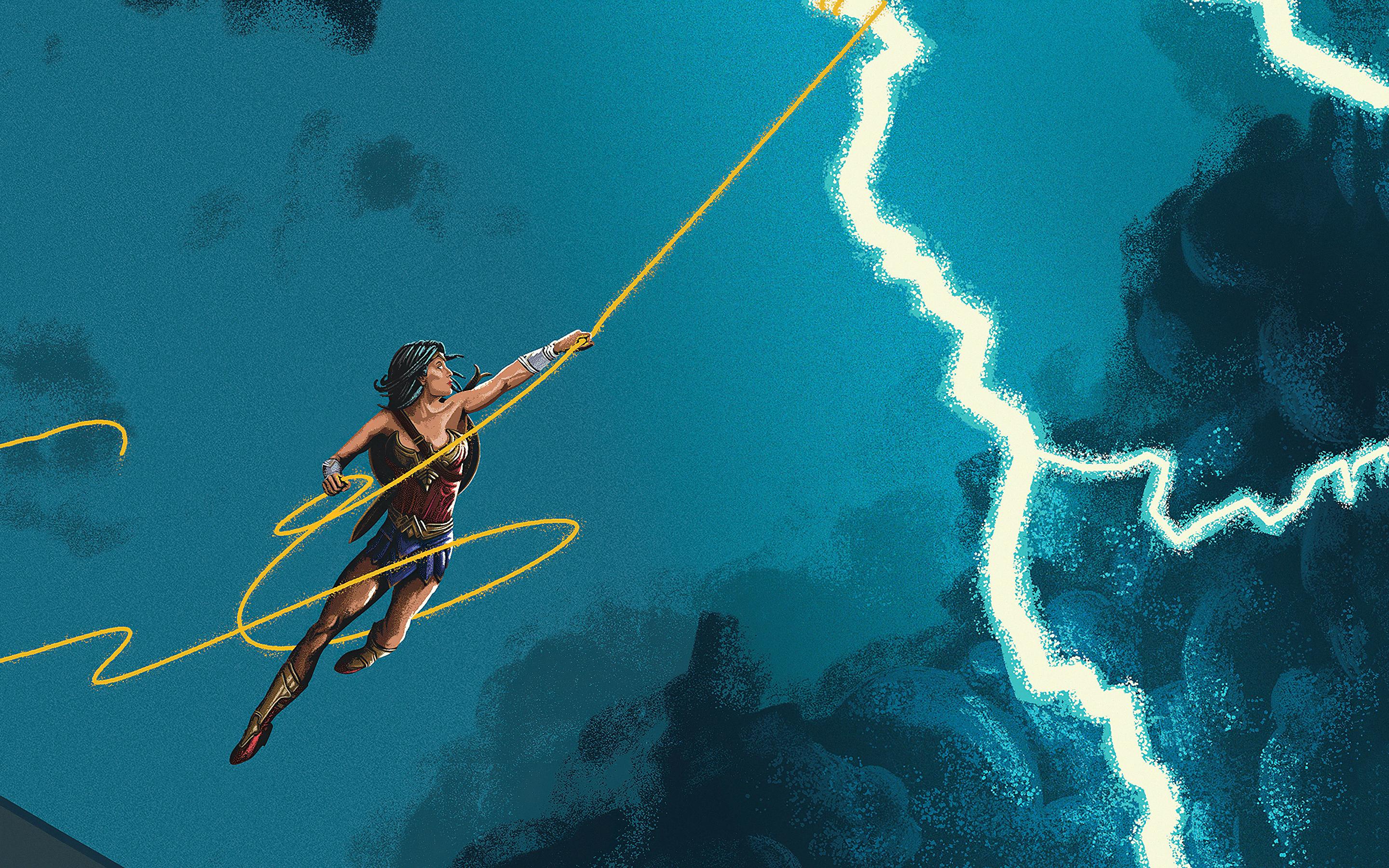 Wonder Woman 84 Art Macbook Pro Retina HD 4k Wallpaper