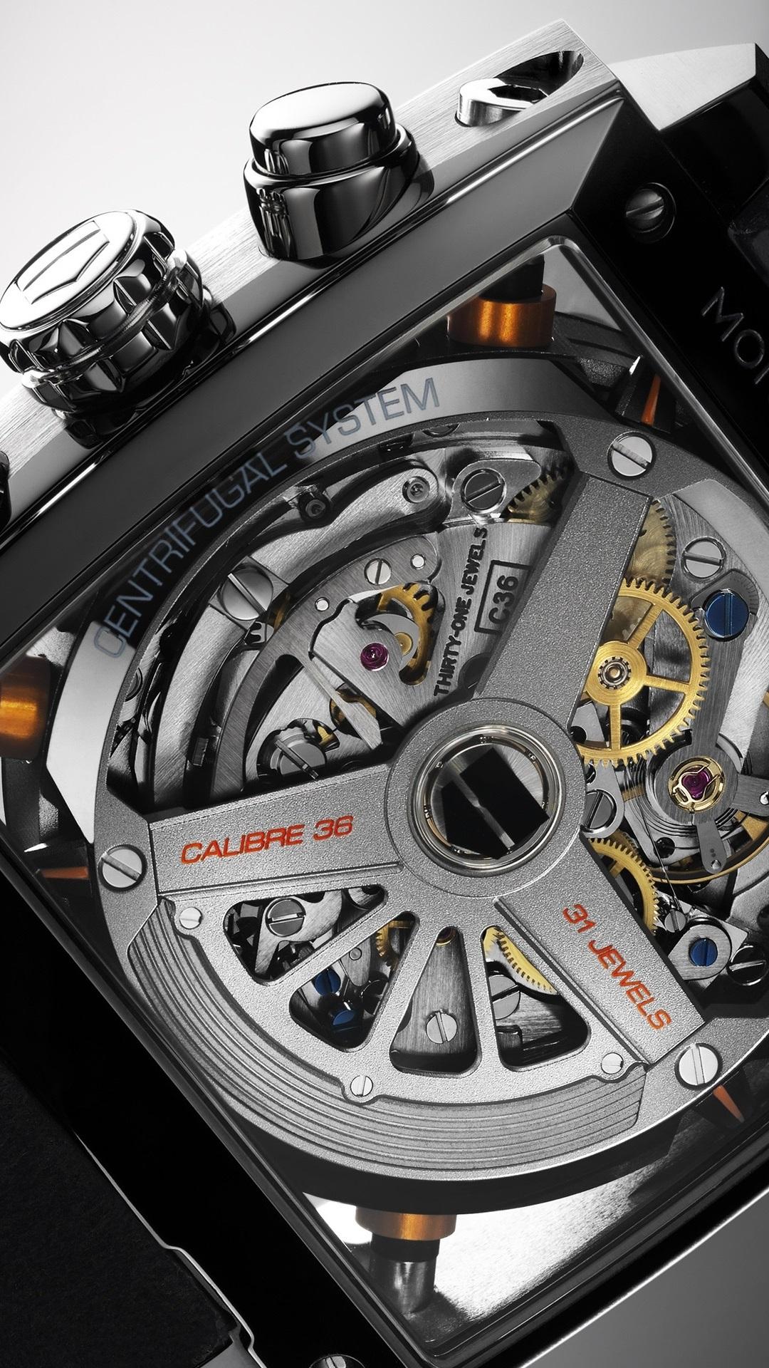 TAG Heuer, Monaco Twenty Four, Clock Watch, Macro Close Up