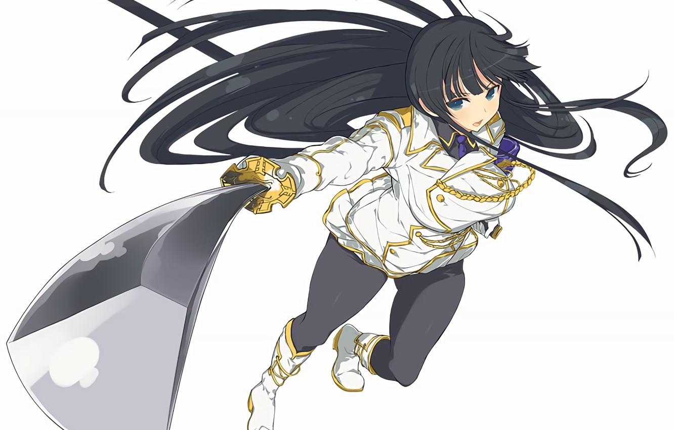 Photo Wallpaper Girl, Sword, Anime, Brunette, Art, La Kill