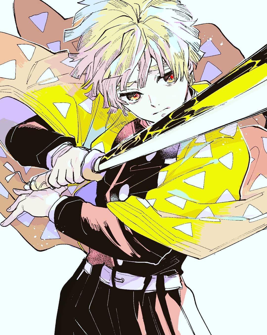 Zenitsu is back ;) #kimetsunoyaiba #zenitsu #tanjiro #anime