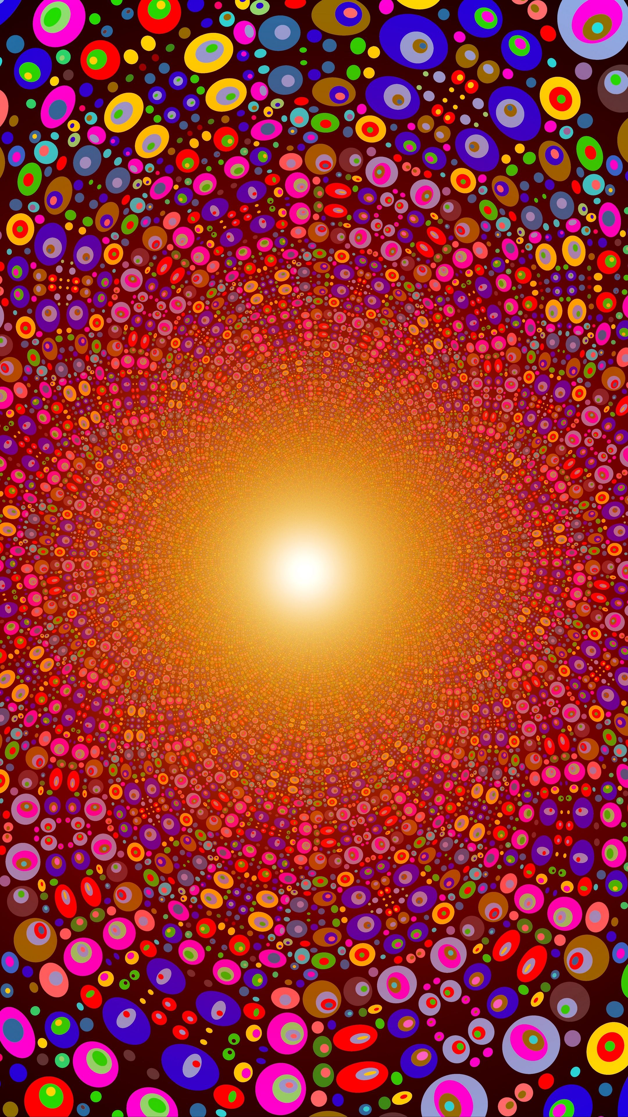 Abstract #colorful #bright #circles #texture #line #explosion