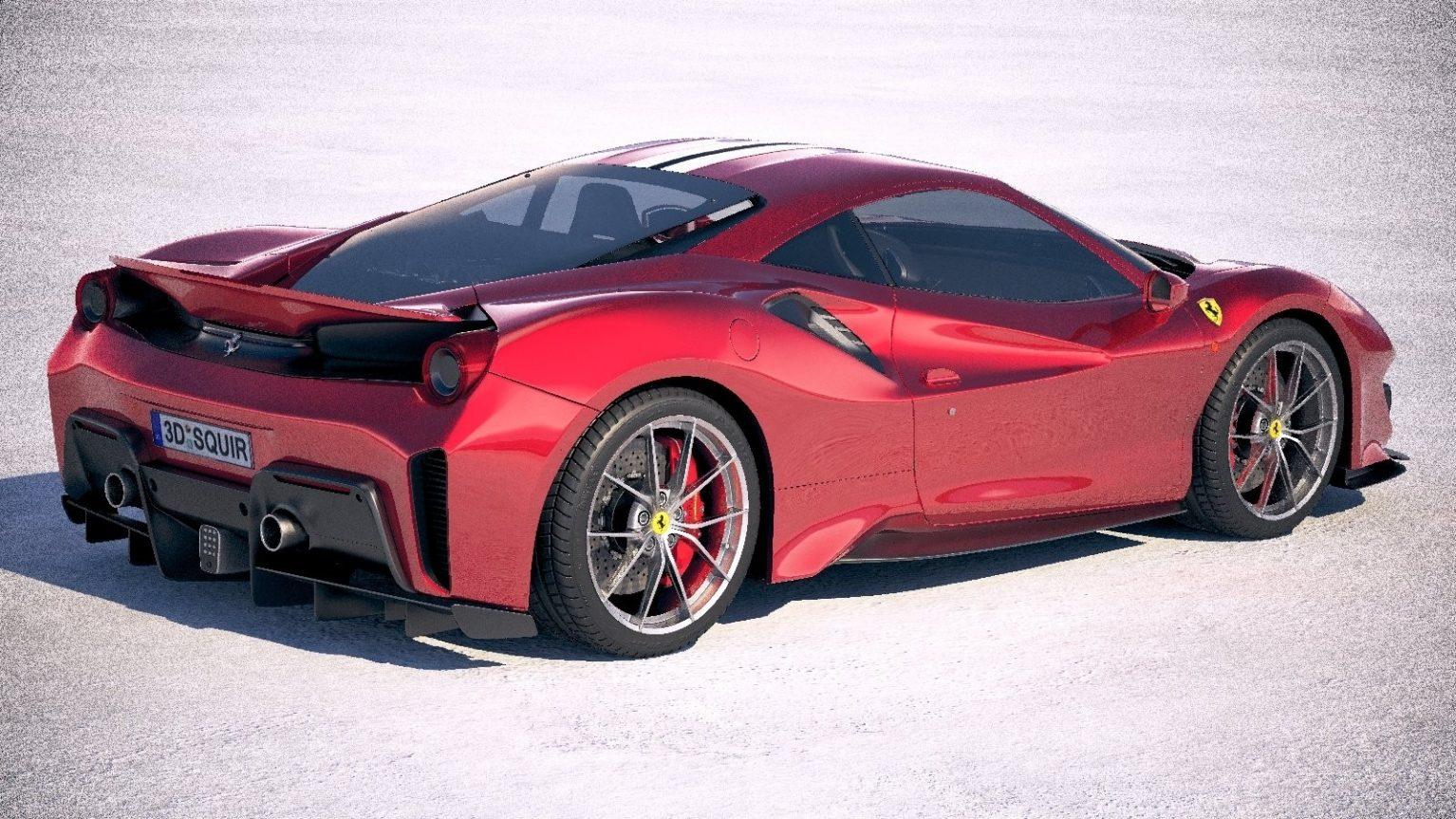 Free download 2019 Ferrari 488 Pista Tail Light HD Wallpaper
