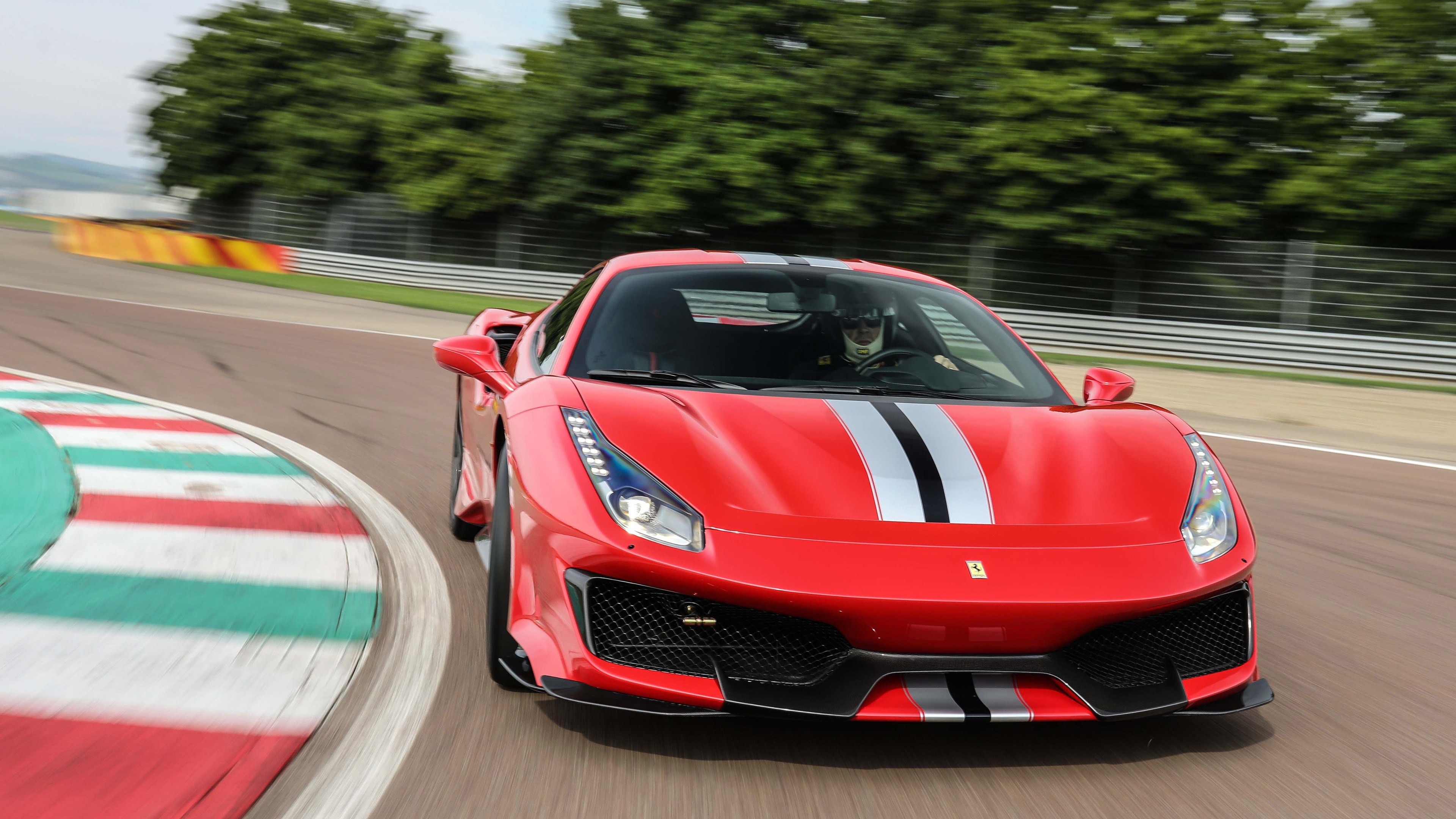 Wallpaper 4k Ferrari 488 Pista On Track 4k 2017 cars wallpaper