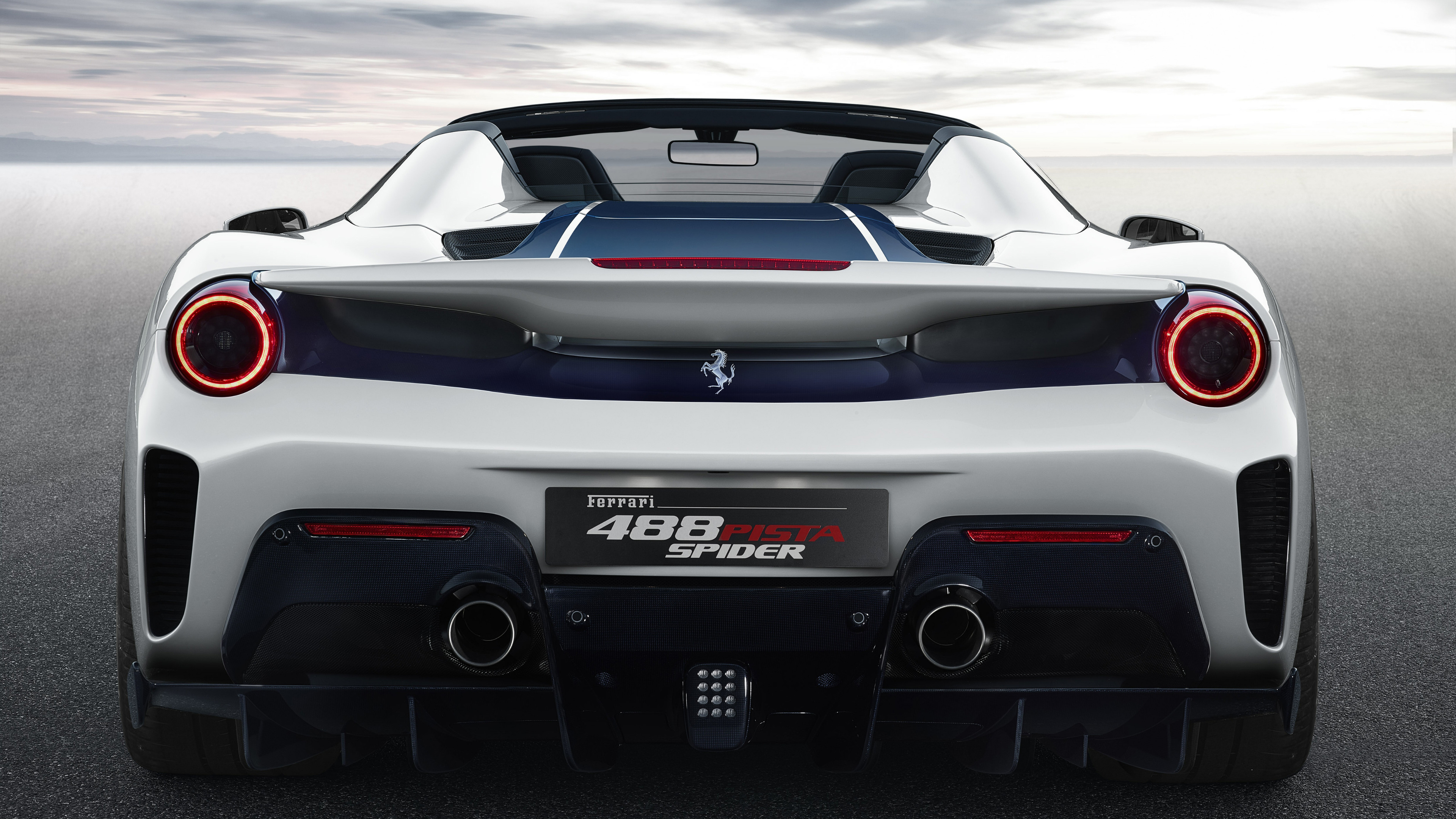 Wallpaper 4k 2018 Ferrari 488 Pista Spider Rear 2018 cars