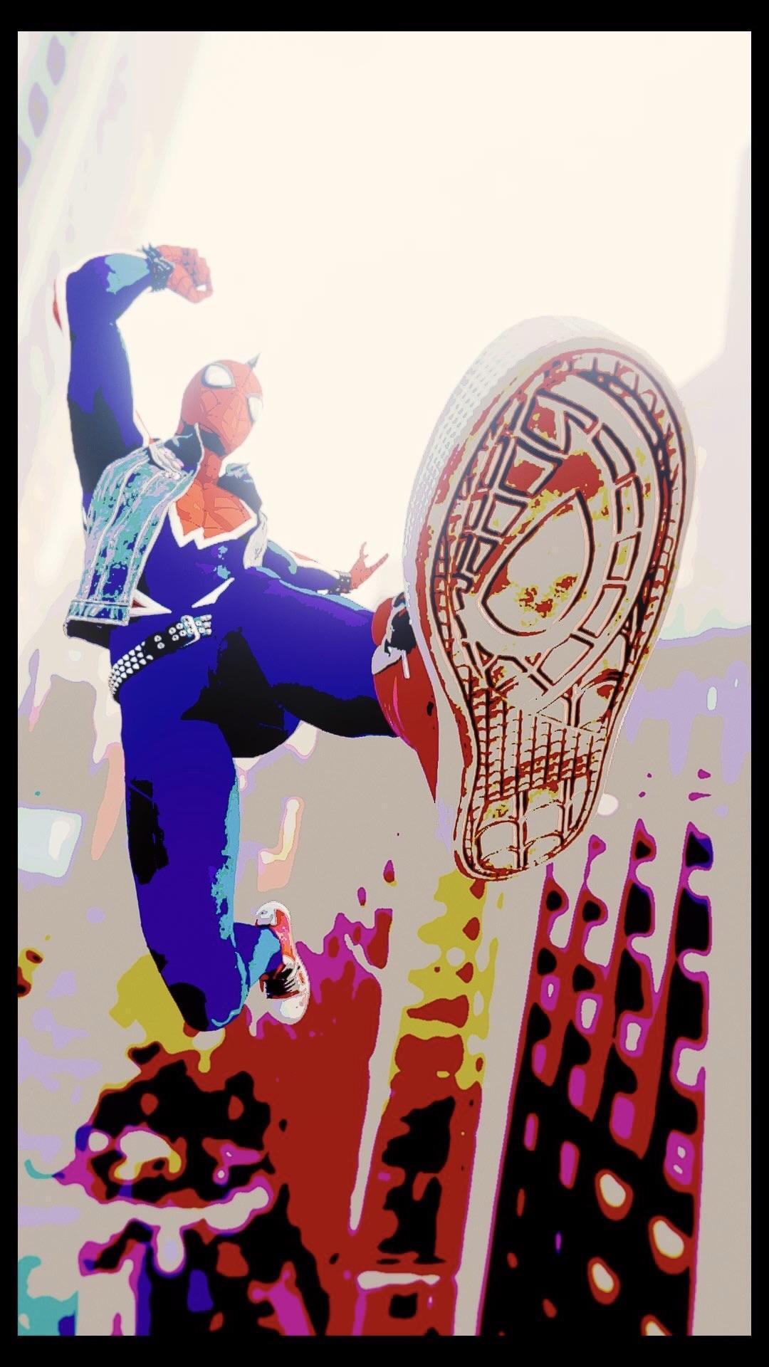 Spider Punk Wallpaper With Into The Spider Verse Vibes