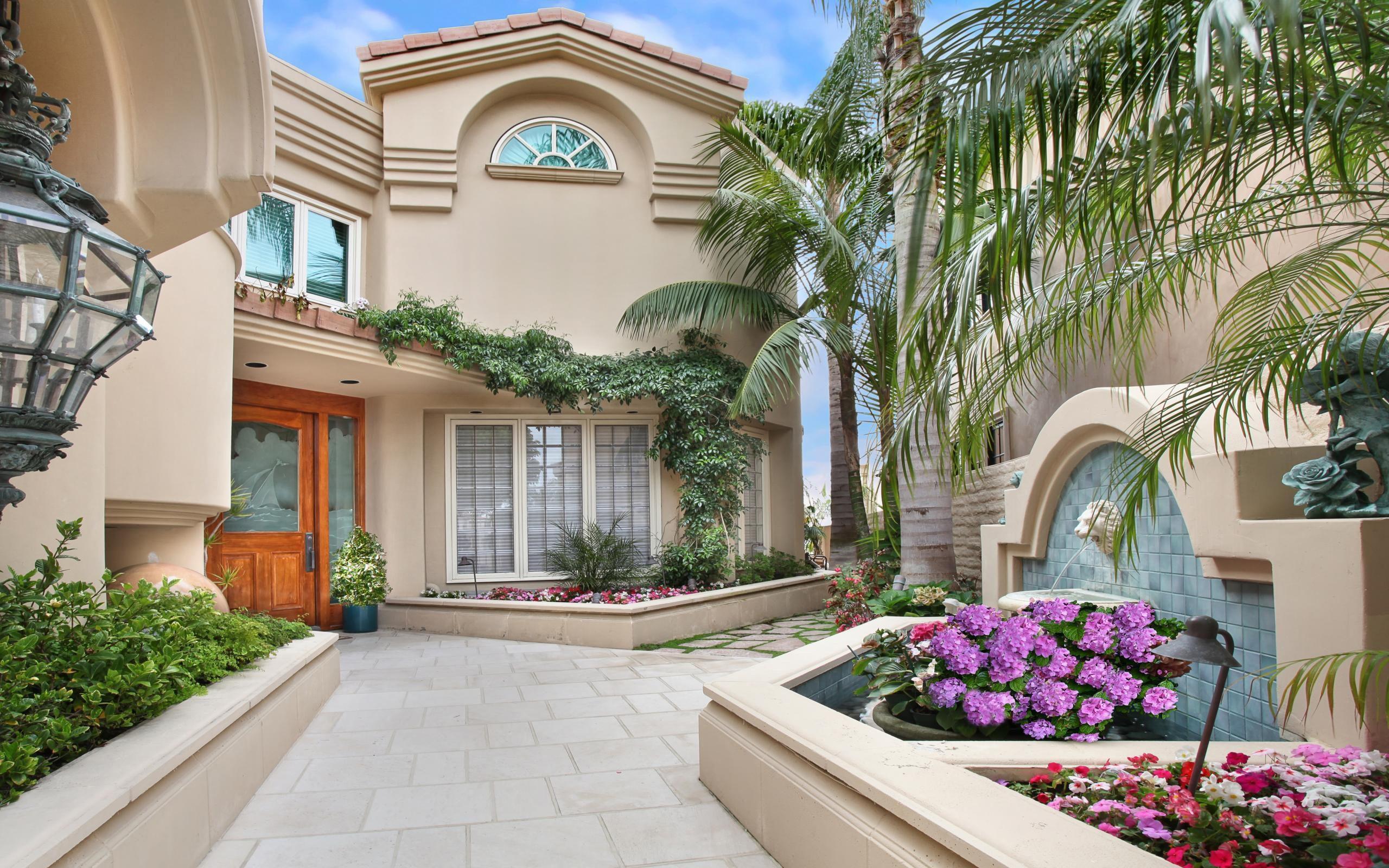 House Courtyard Wallpaper Background 62356 2560x1600px