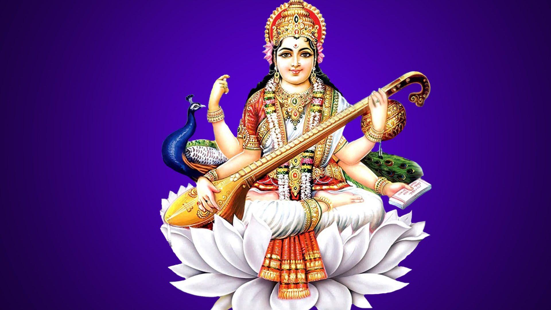 Goddess Saraswati Wallpaper HD. Hindu Gods and Goddesses